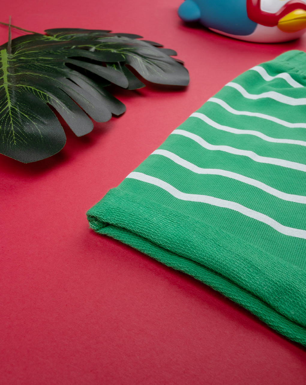 Short felpato bimbo verde