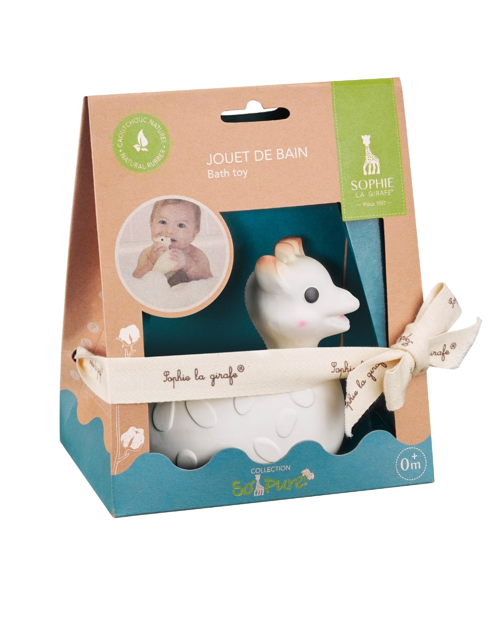 Giocattolo da bagno so'pure sophie la girafe (caucciù 100% naturale) - vulli