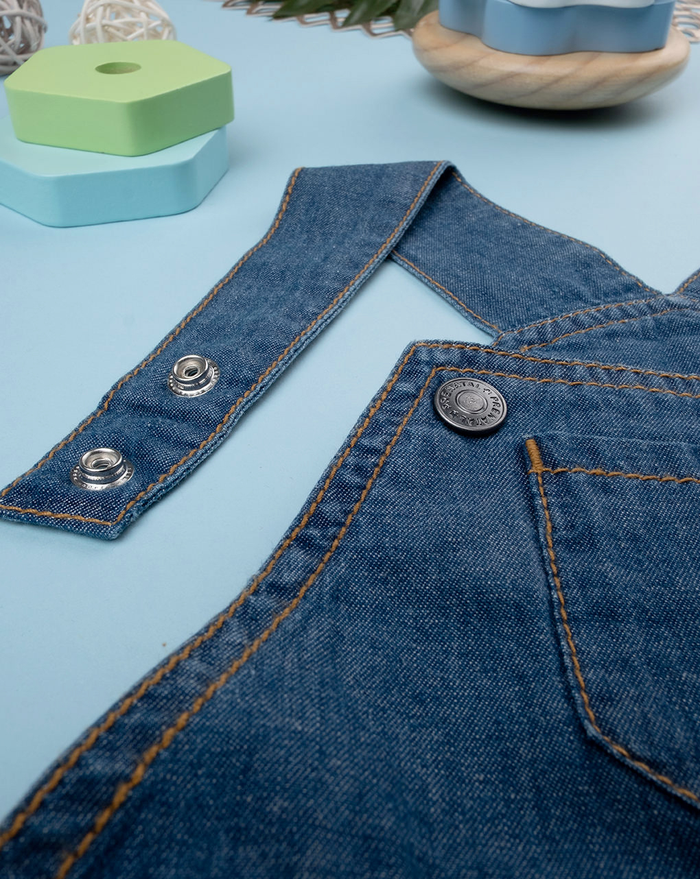 Salopette chambray bimba