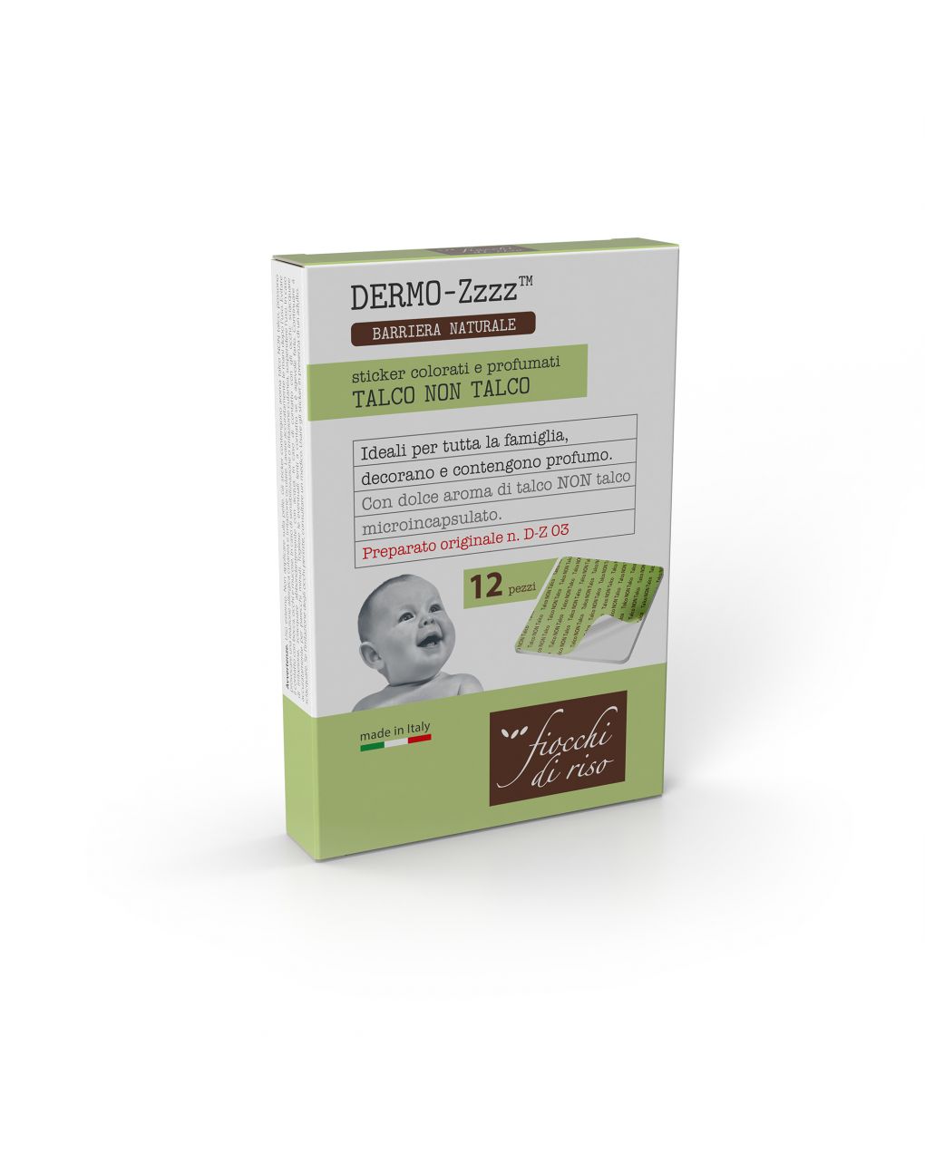 Talco non talco cerotti profumati - fiocchi di riso
