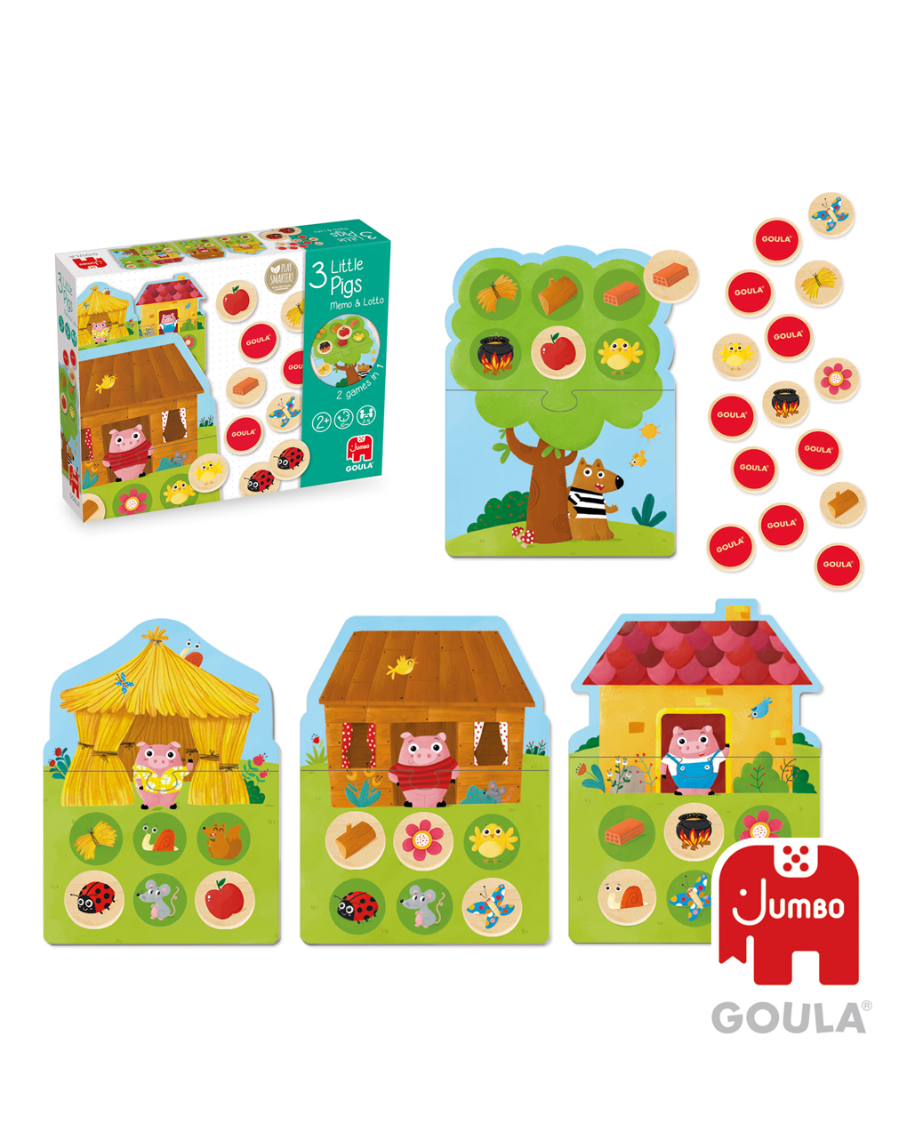 Memo lotto i 3 porcellini - goula