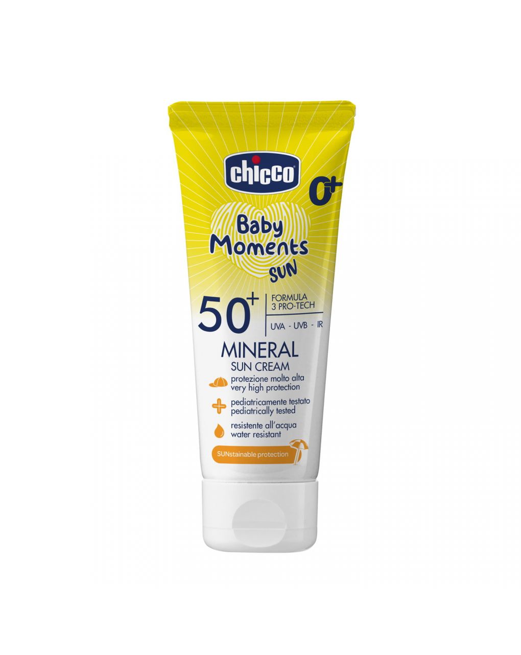 Crema solare mineral spf50+ 75ml - chicco