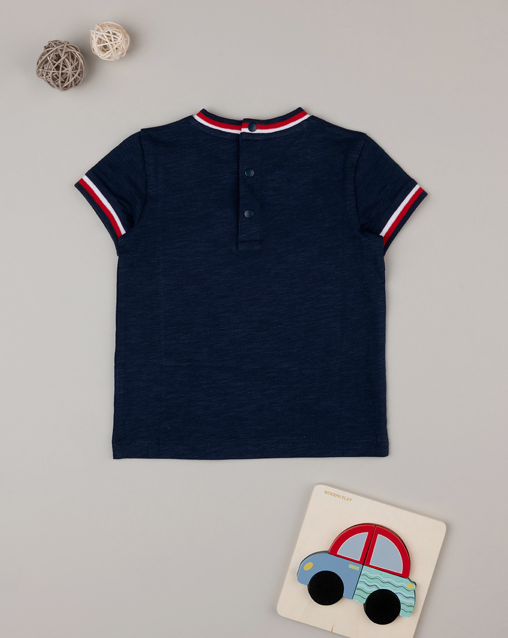 T-shirt bimbo blu maniche corte