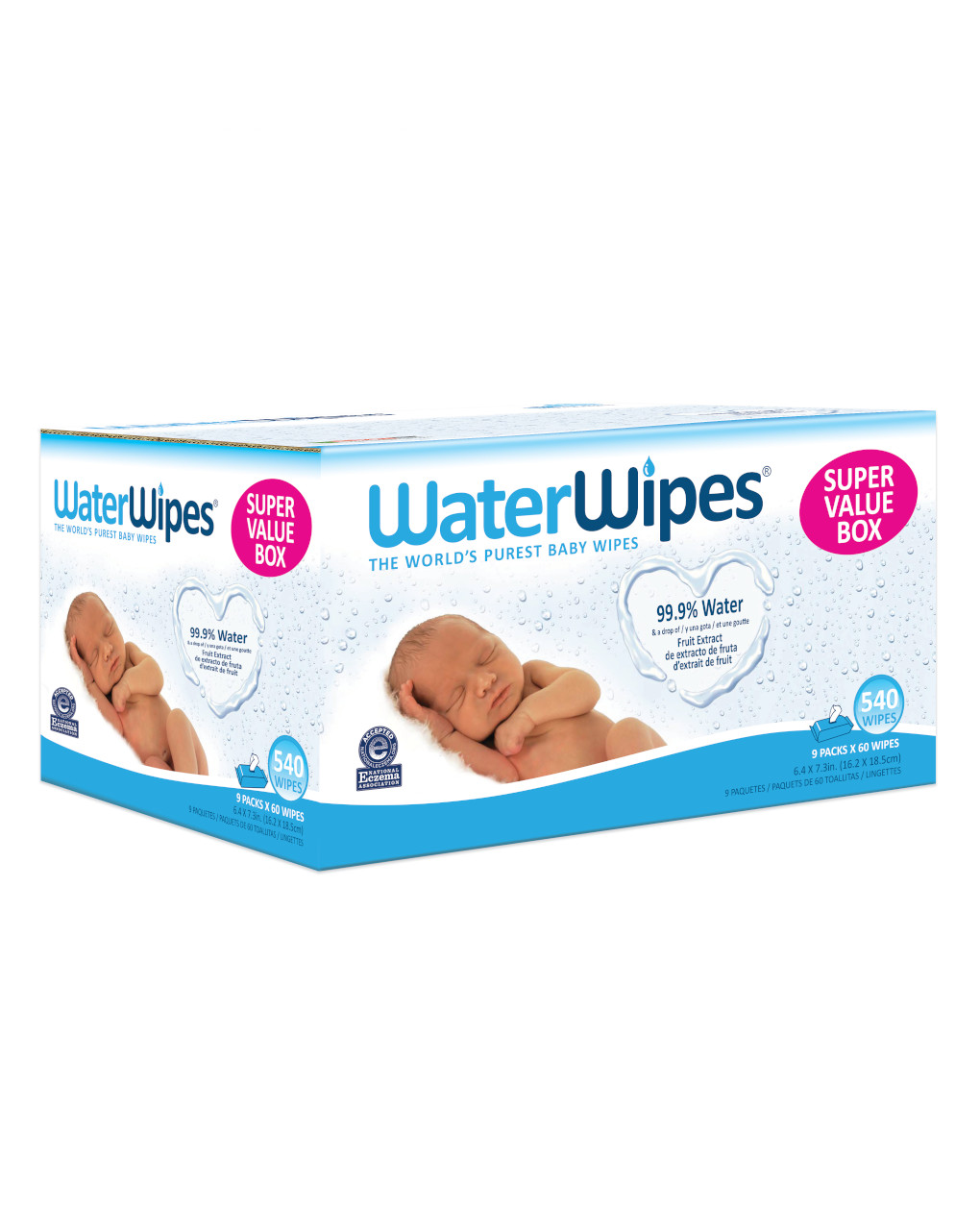 Waterwipes bio salviette 9x60 pezzi