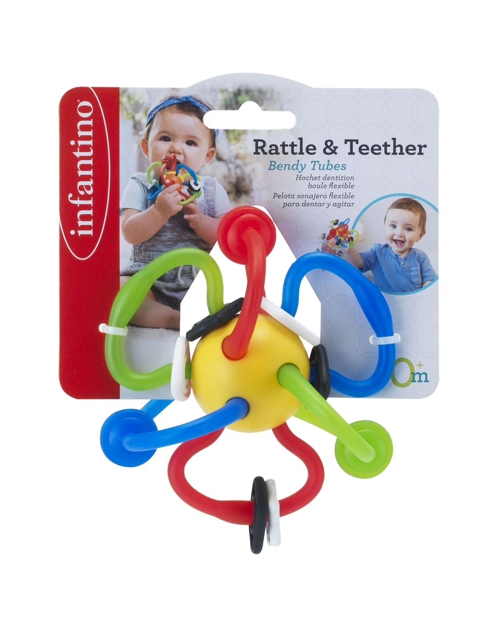 Infantino – sonaglio e massaggiagengive colorato