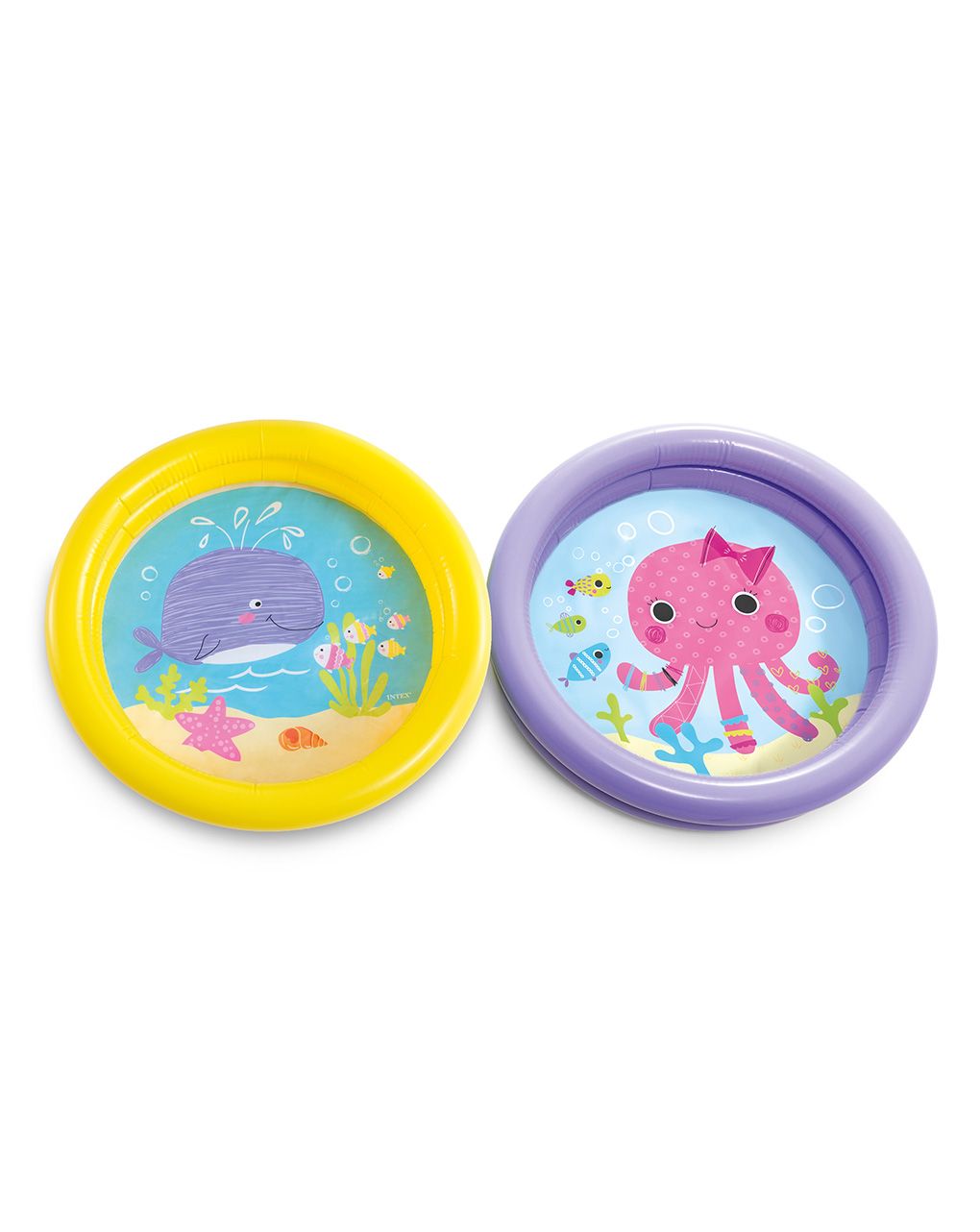 Piscina baby fondo animaletti - colori assortiti - cm 61x15 i.36 - intex