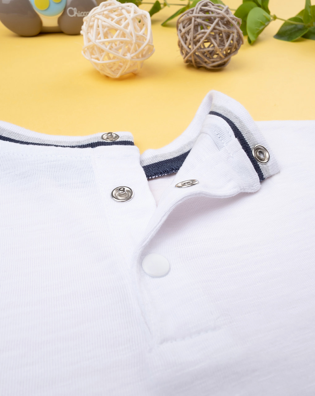 Maglia bianca maniche corte basica bimbo