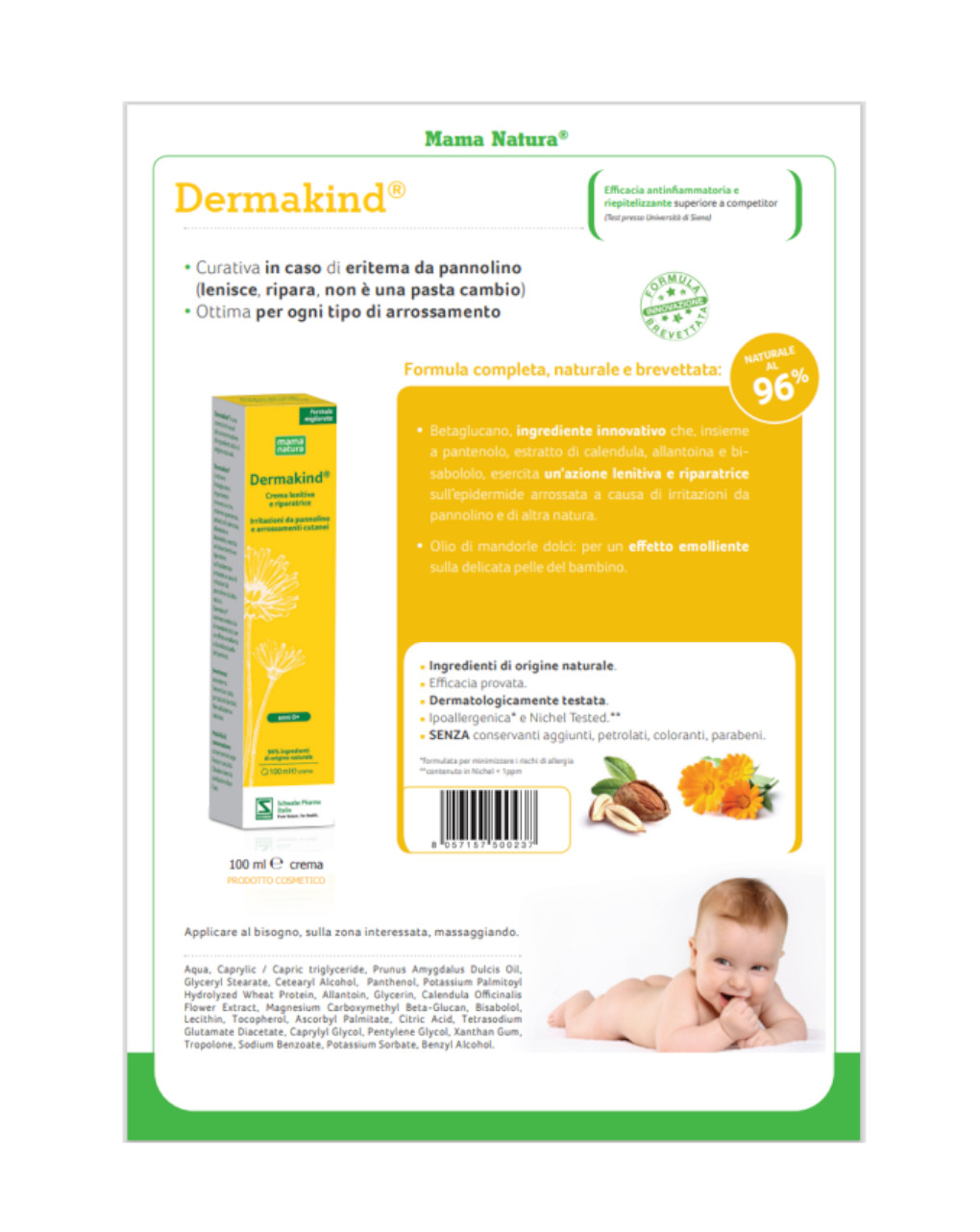 Dermakind crema lenitiva schwabe - mama natura
