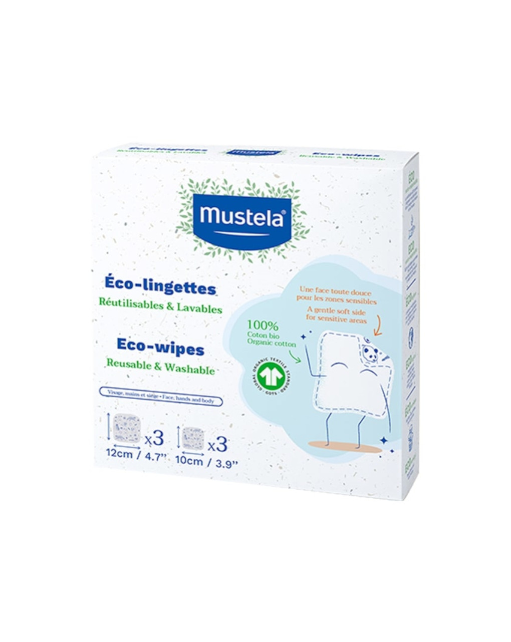 Eco-salviette riutilizzabili bio 6pz - mustela