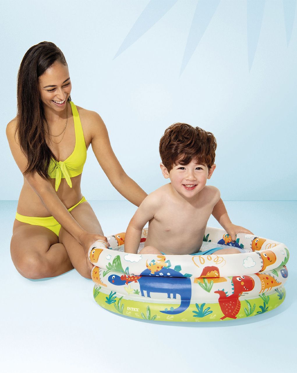 Piscina baby pool 3 anelli 61x22 cm i.12 - intex