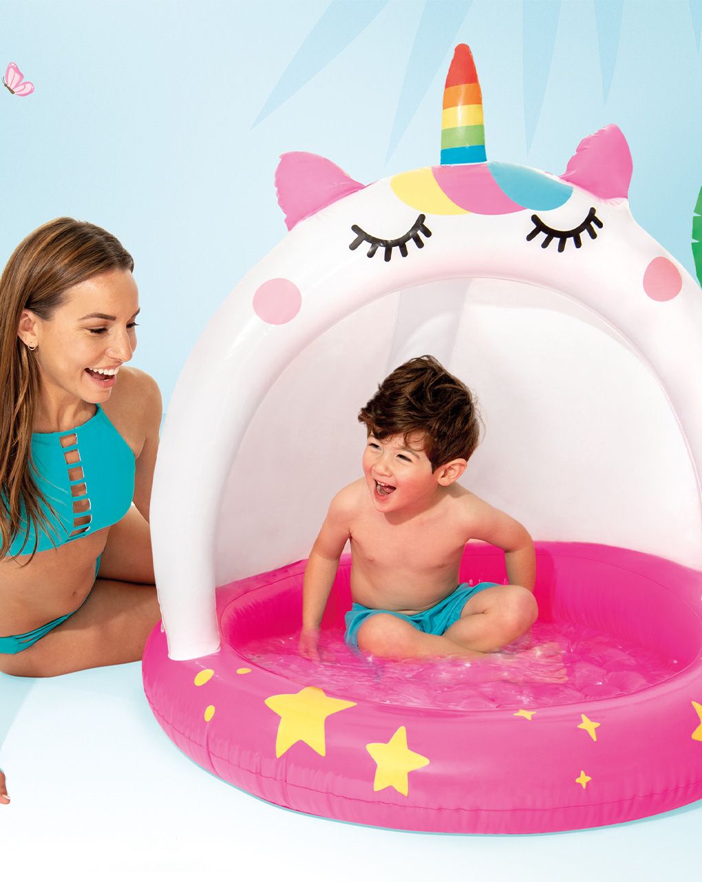 Piscina baby pool caticorn cm 102x102 i.6 - intex
