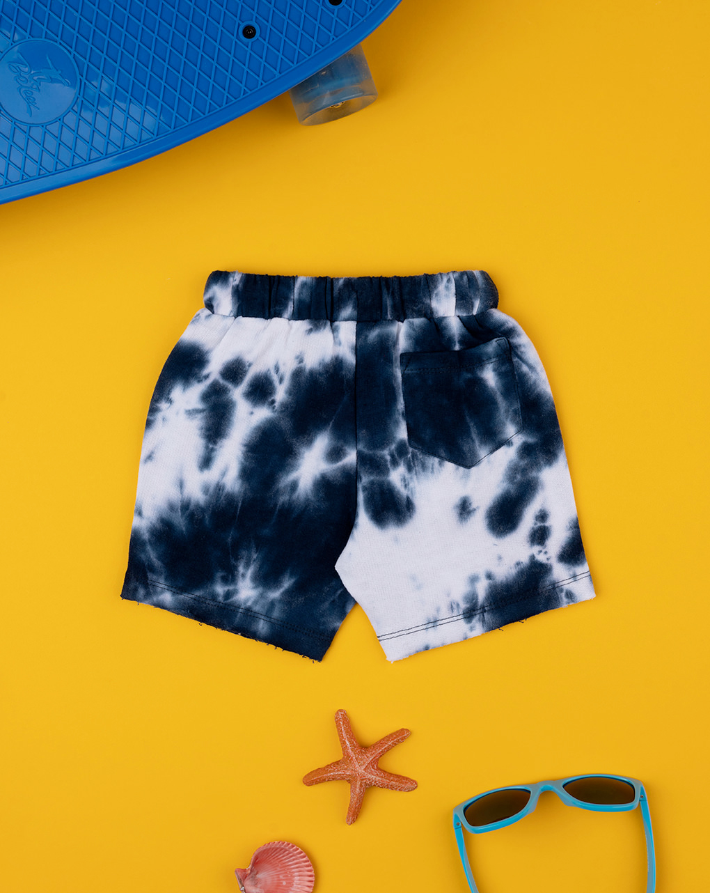 Bermuda bambino tie-dye french terry