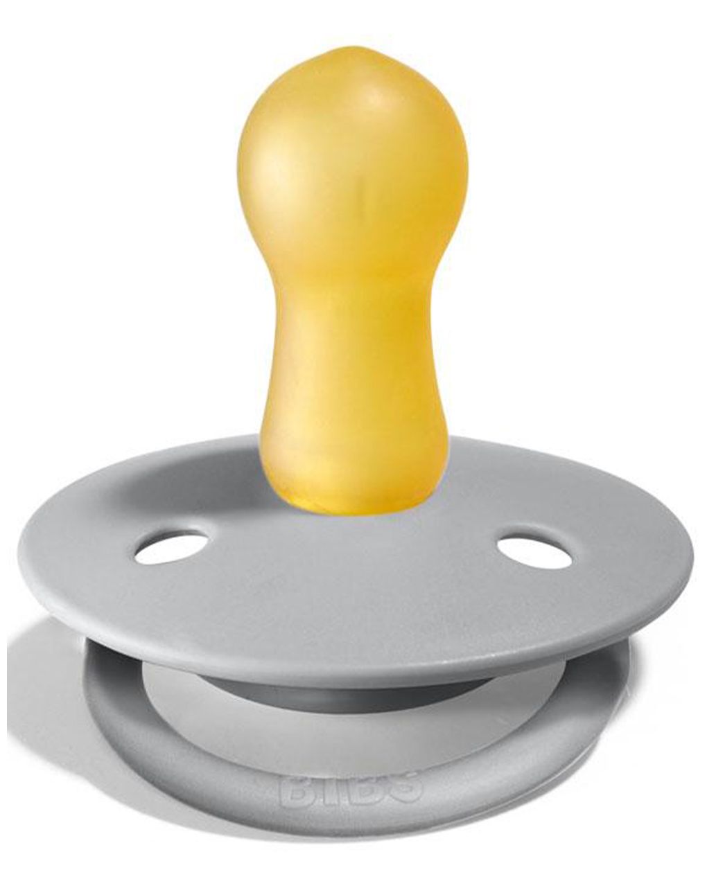 Set 2 ciucci tettarella tonda in gomma naturale 6/18 mesi - colore cloud e steel blue - bibs