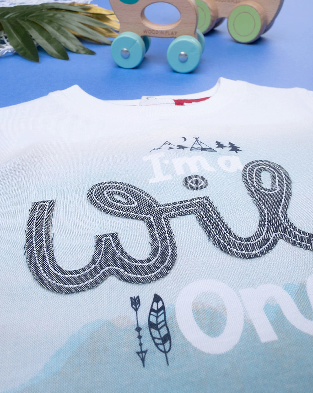 T-shirt bimbo maniche corte "wild"