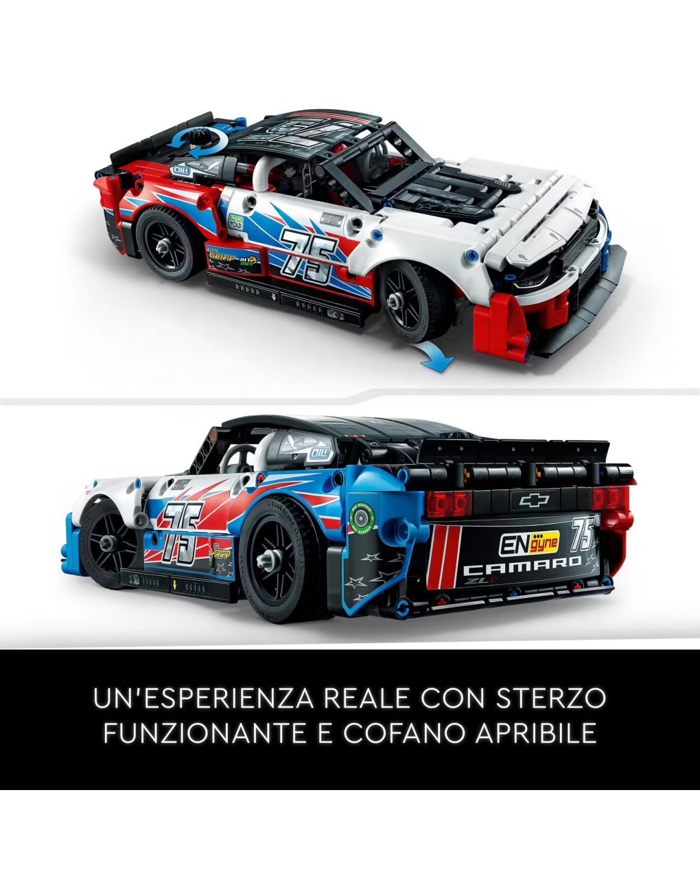 Nascar next gen chevrolet camaro zl1 - lego technic