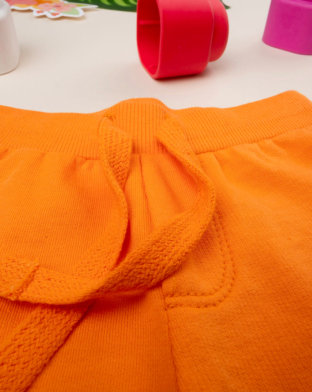 Shorts bimbo arancione