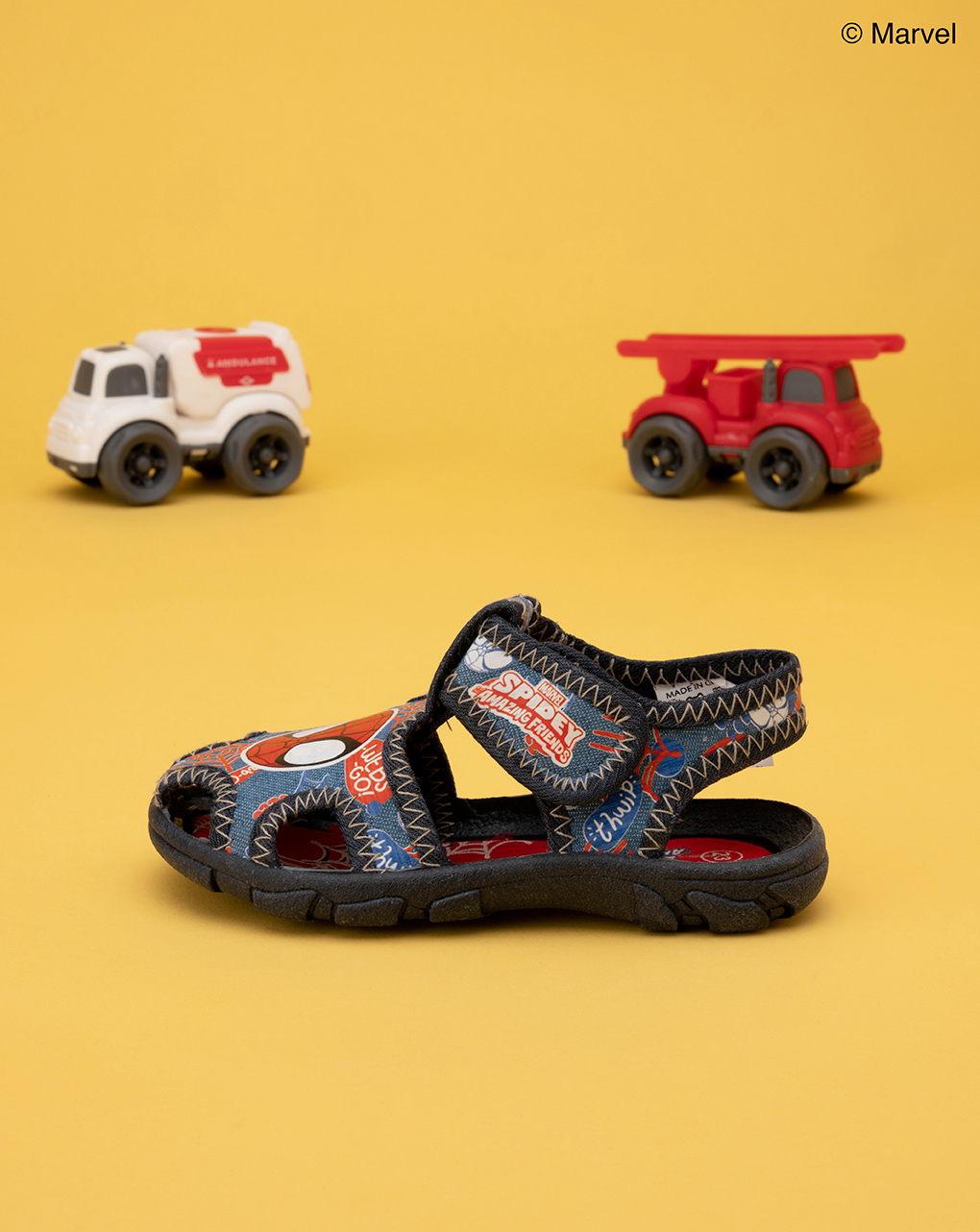 Sandalo bambino in tela spiderman