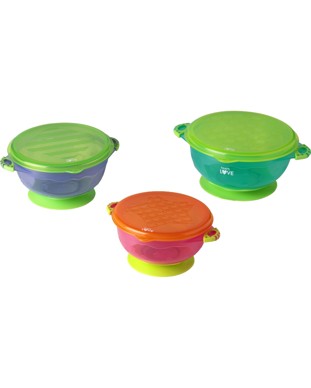 Set portapappa con coperchio pack x3 - that's love