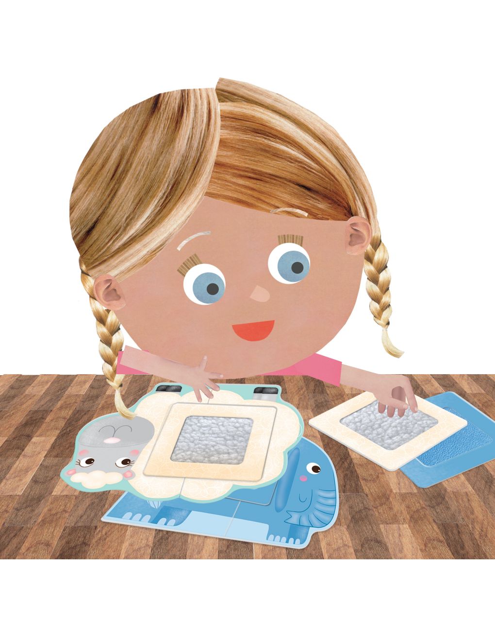 Tactile animals montessori. componi tocca e impara! 1/4 anni - headu