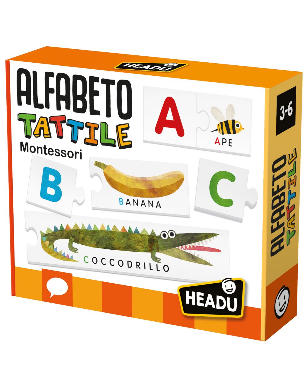 Alfabeto tattile montessori. un gioco per imparare a leggere a tre anni! 3/6 anni - headu