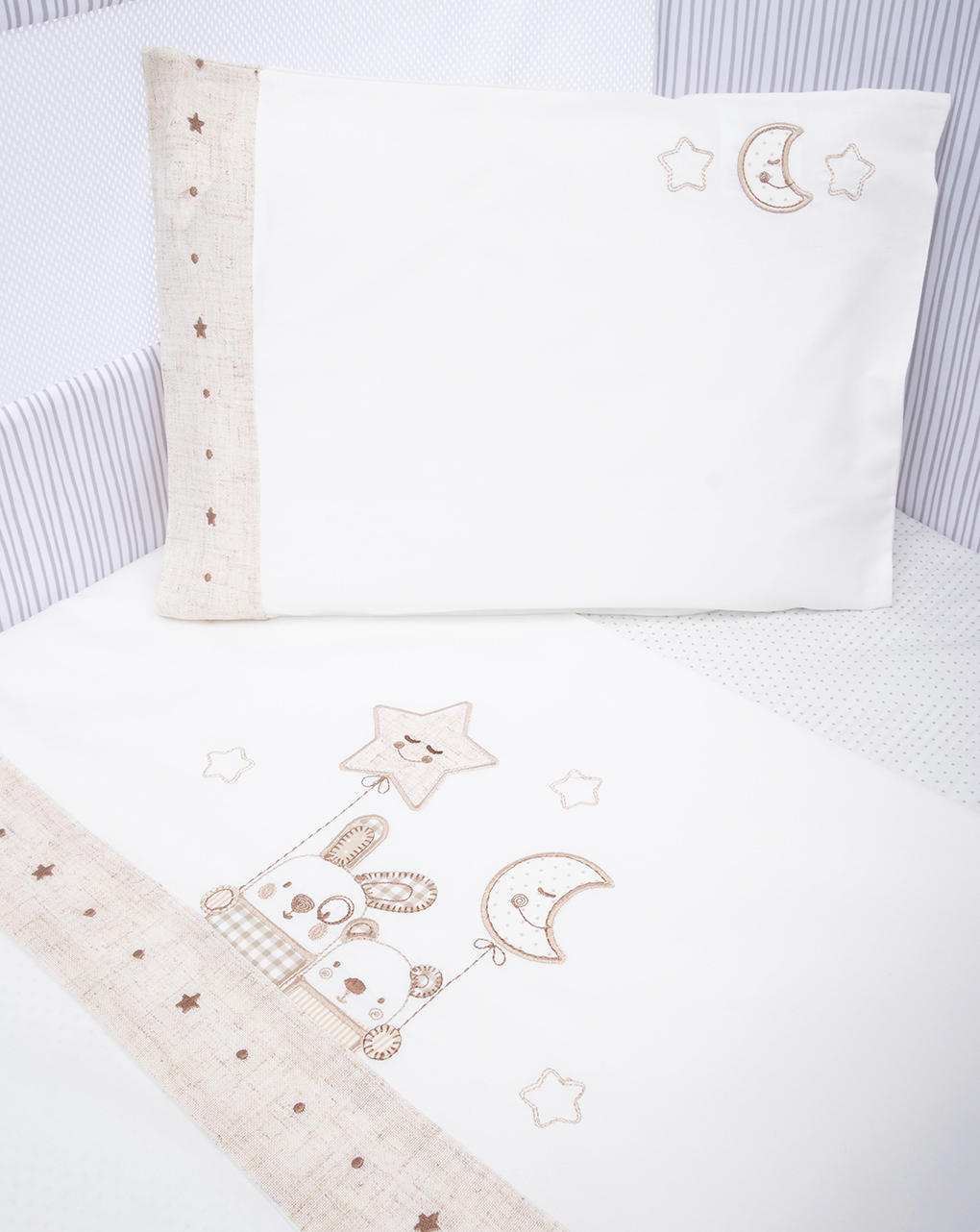 Culla/carrozzina – set 3 pezzi lenzuola