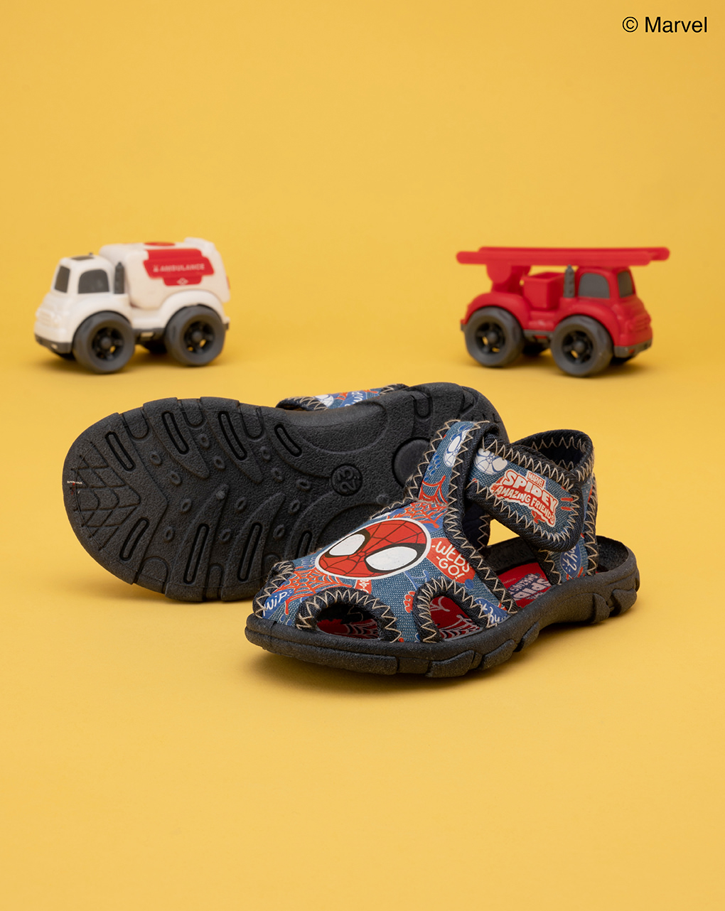 Sandalo bambino in tela spiderman