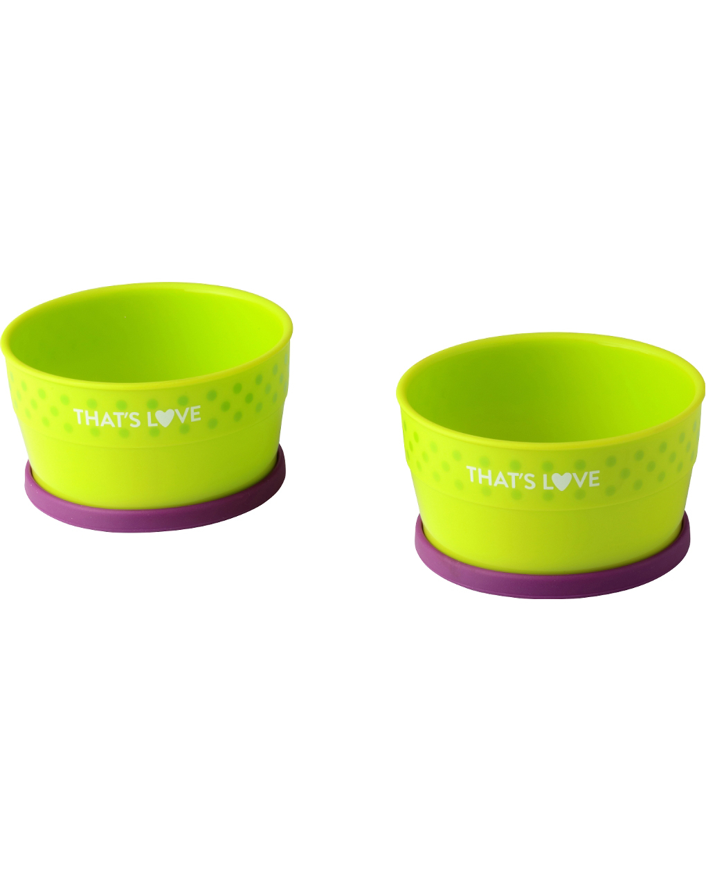 Set due scodelle con anello in silicone - that's love