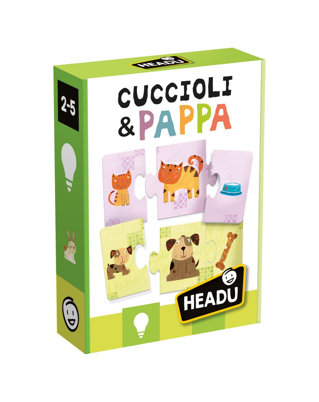 Cuccioli & pappa. un gioco di logica per i più piccoli 2/4 anni - headu