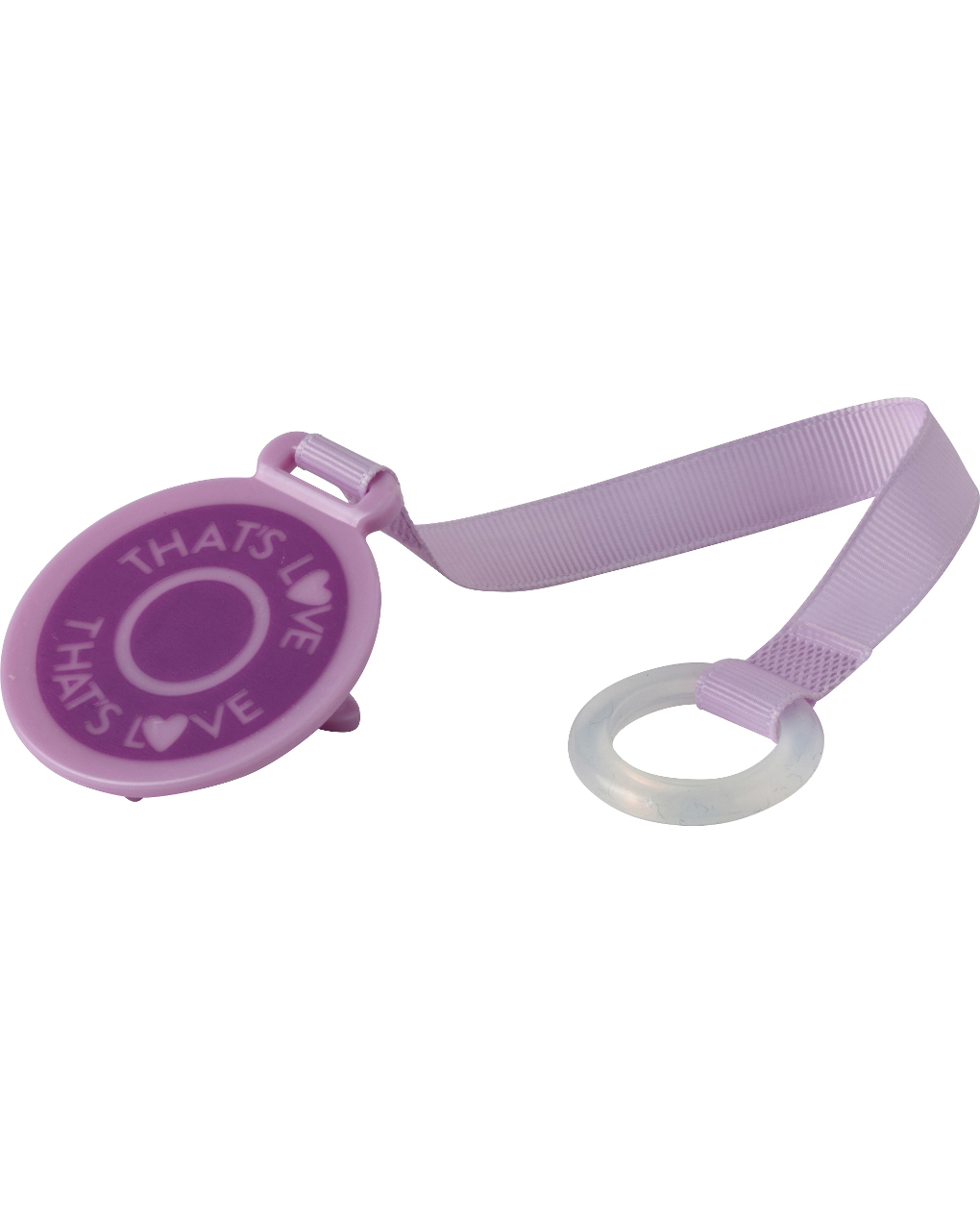 Catenella portasucchietto in tessuto viola - that's love