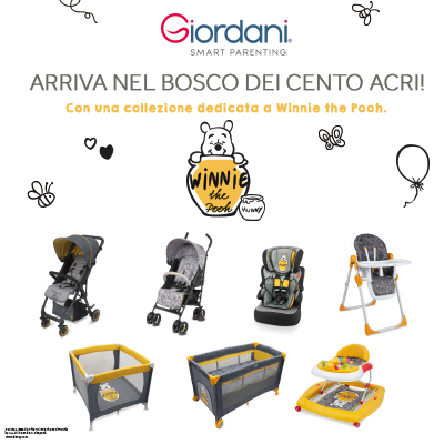 GIORDANI E WINNIE THE POOH, UNA LINEA DA FAVOLA