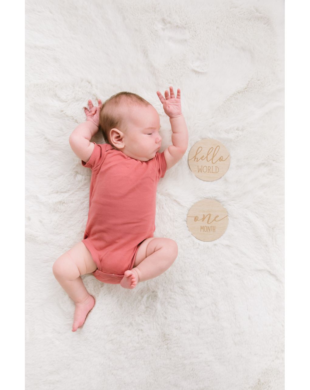 Milestone cards - 7 biglietti in legno per documentare la crescita del bambino  - pearhead