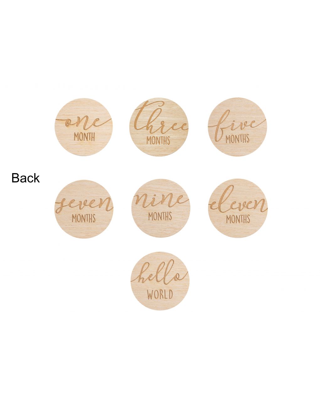 Milestone cards - 7 biglietti in legno per documentare la crescita del bambino  - pearhead