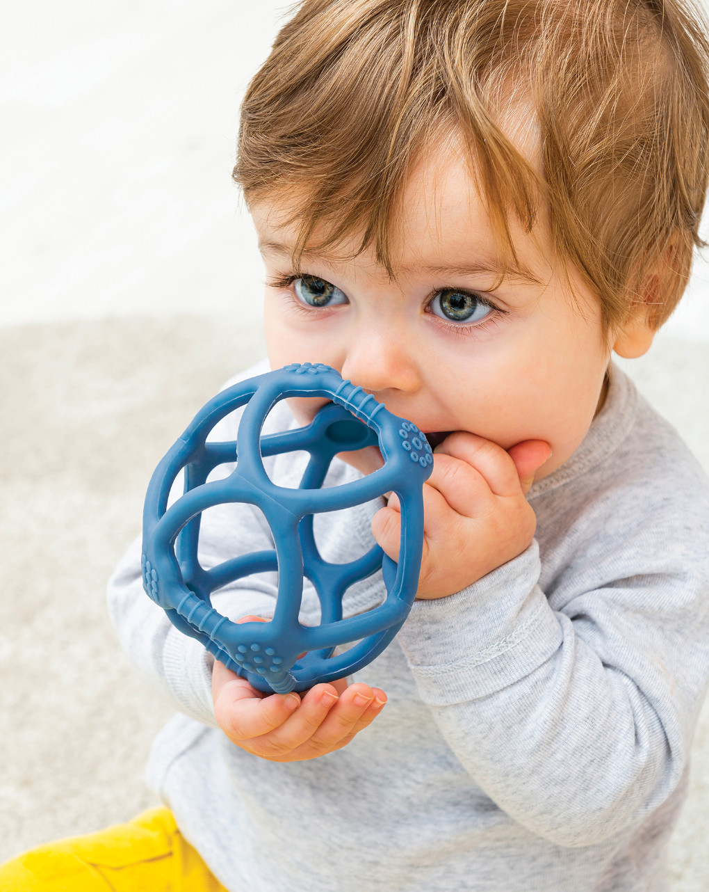 Set 2 palline in silicone azzurro - nattou