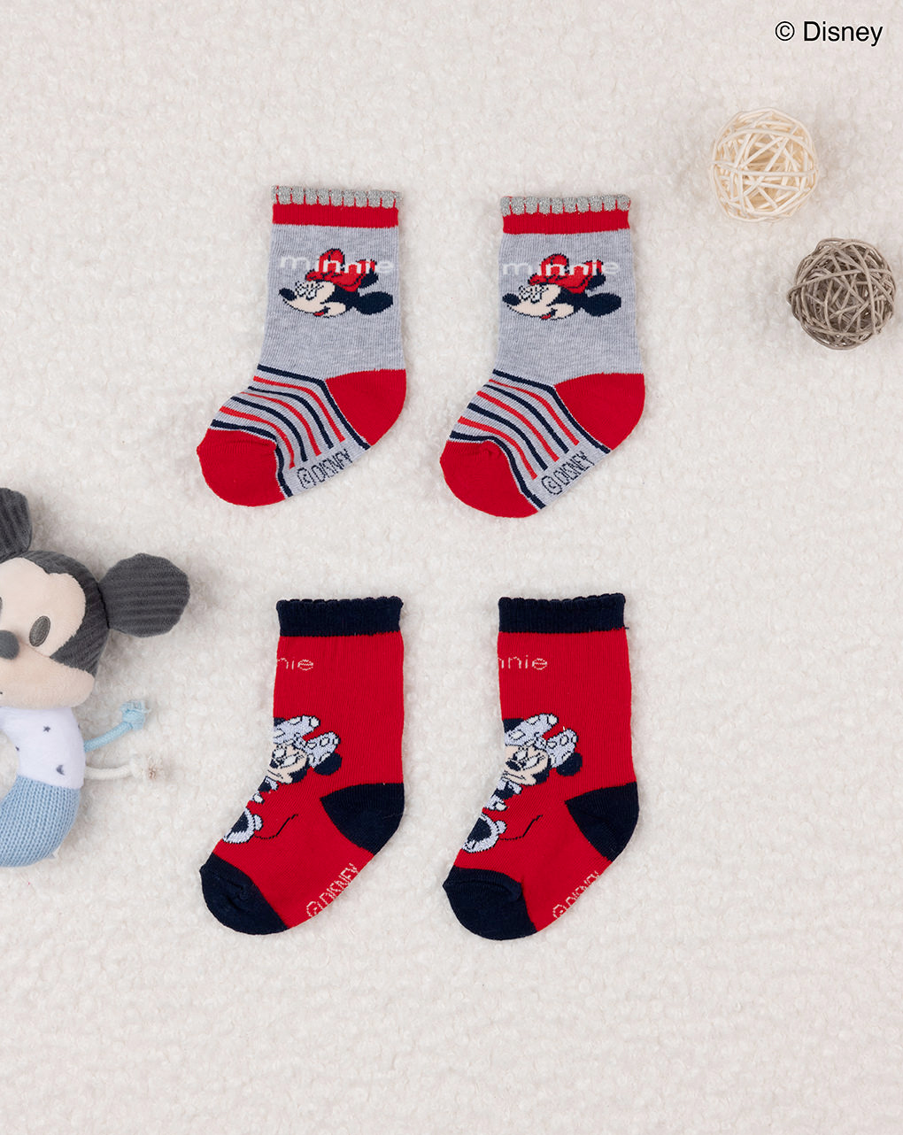 Pack 2 calze bimba "minnie"
