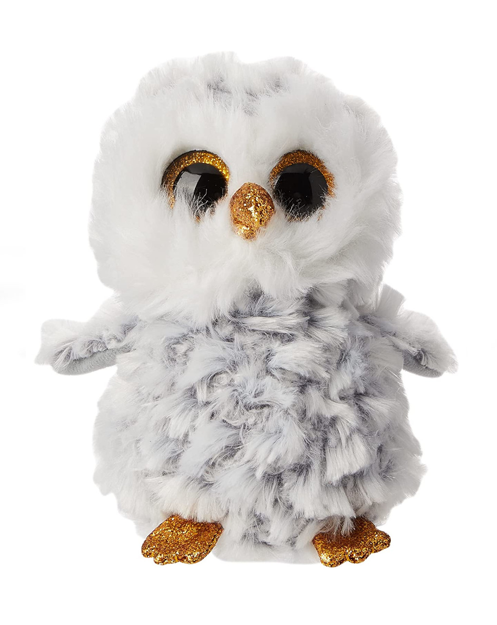 Owlette la gufetta con gli occhi dorati scintillanti - peluche 15 cm - ty beanie boos