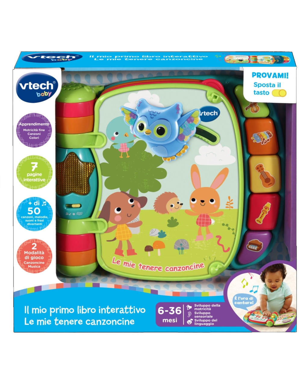 Il mio primo libro interattivo - le mie tenere canzoncine 6-36 mesi - vtech