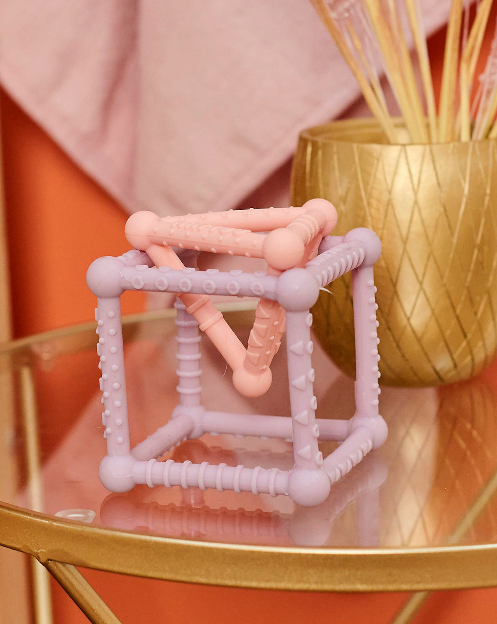 Set di 2 cubi in silicone rosa/lila - nattou