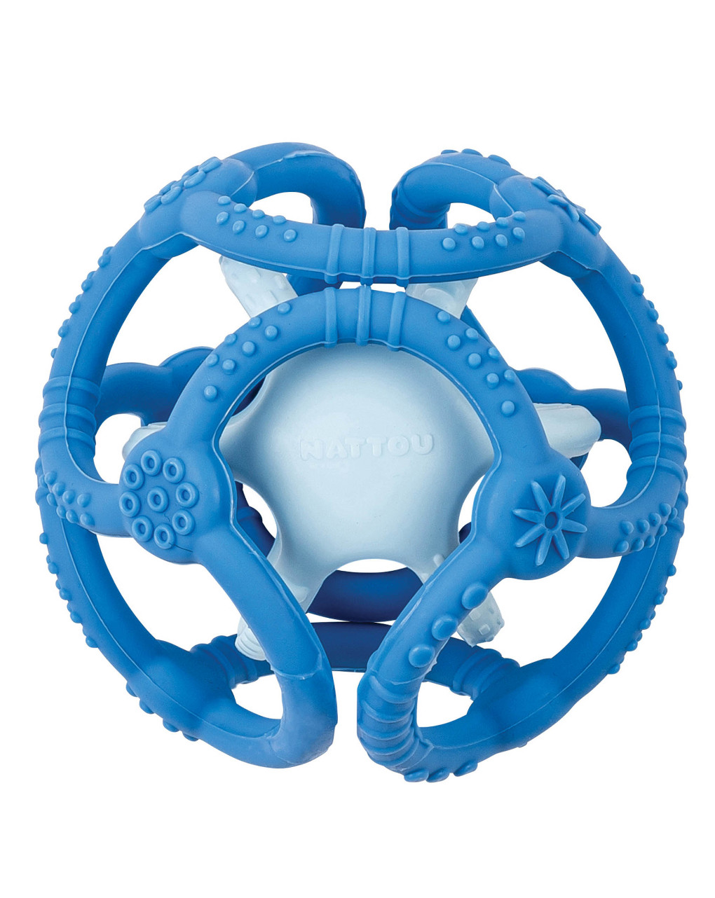 Set 2 palline in silicone azzurro - nattou