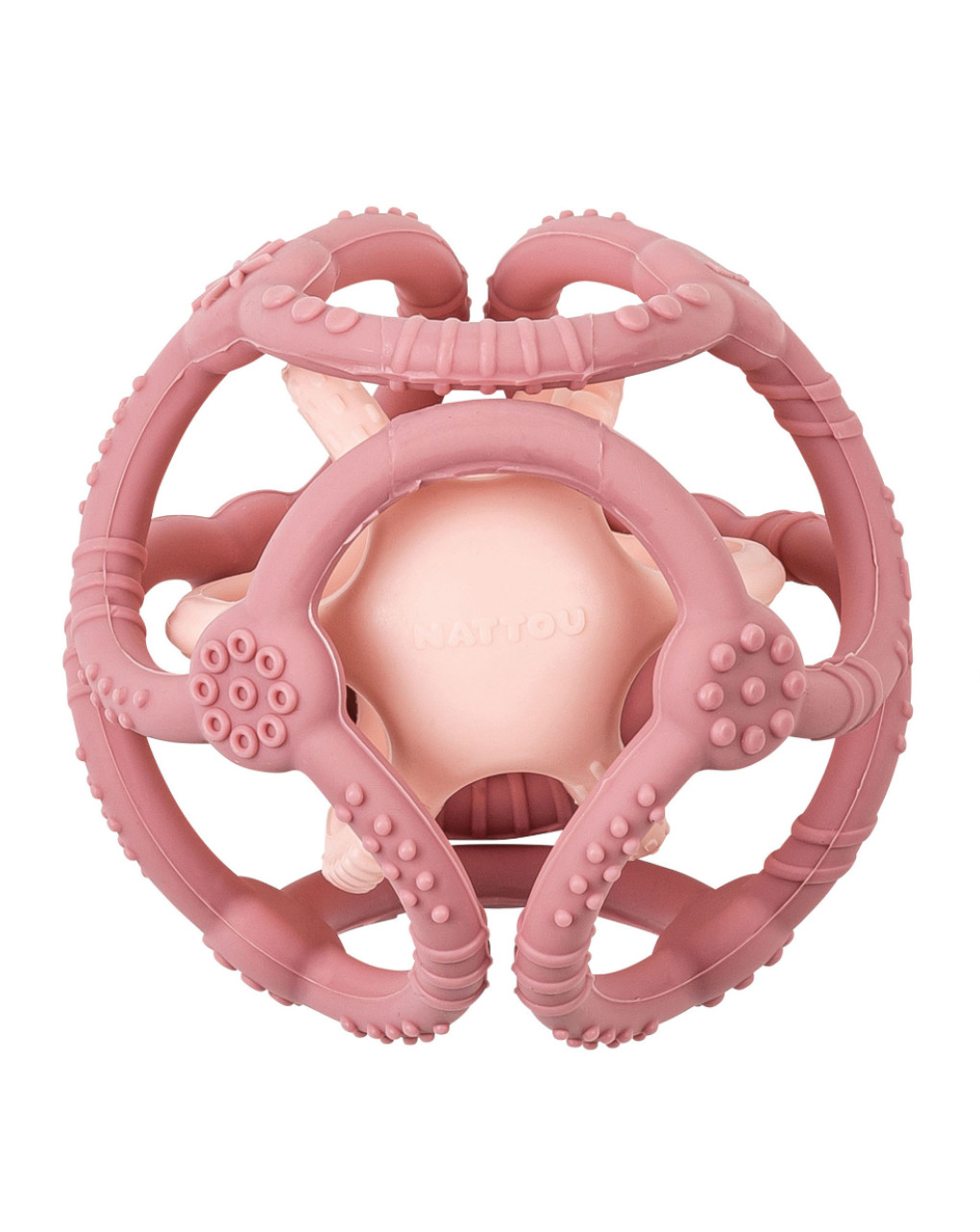 Set 2 palline in silicone rosa - nattou