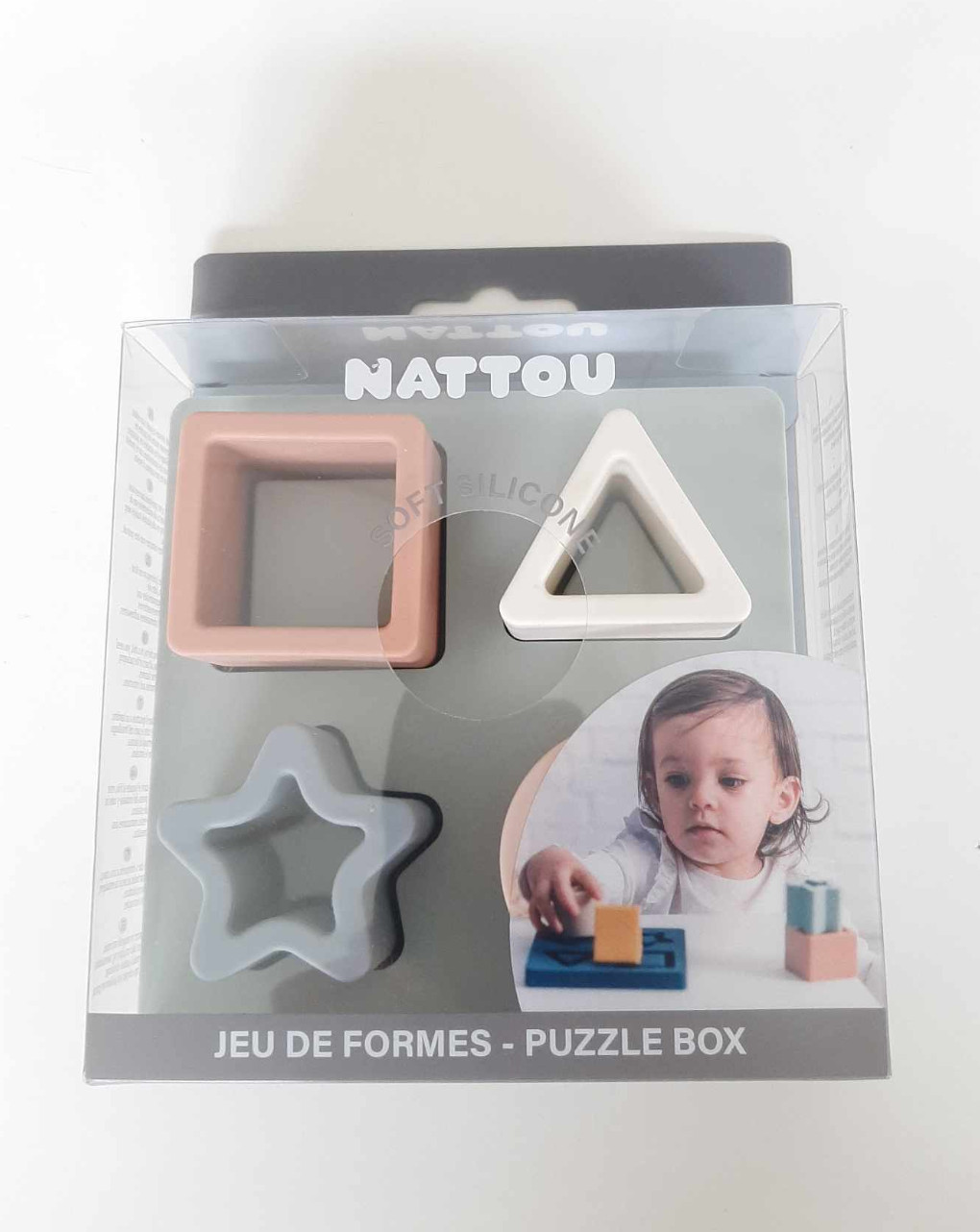 Formine ad incastro in silicone verde chiaro - nattou