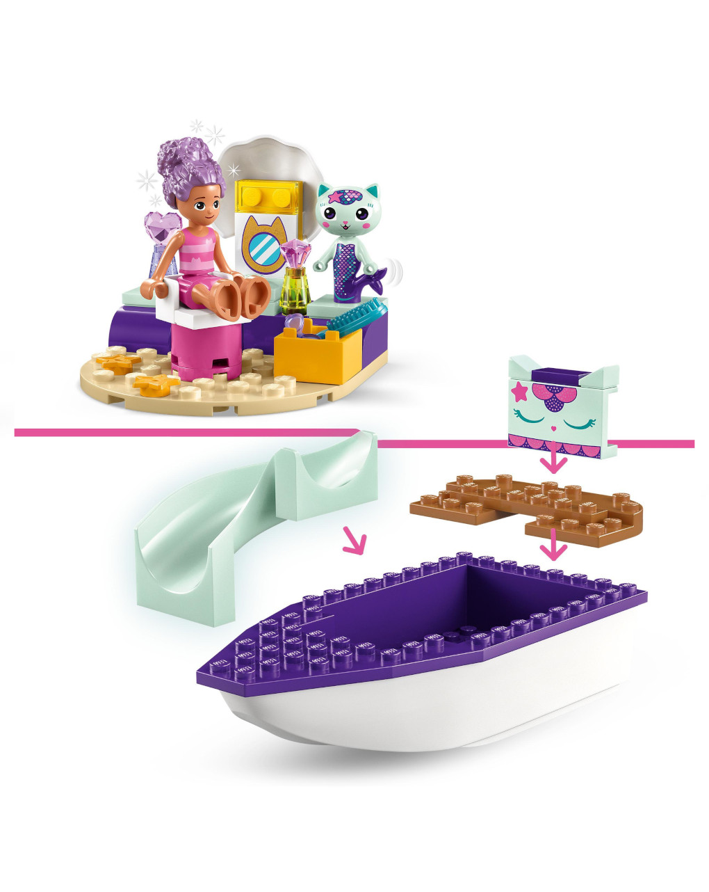 La nave del benessere di gabby e siregatta 10786 -  lego gabby dollhouse