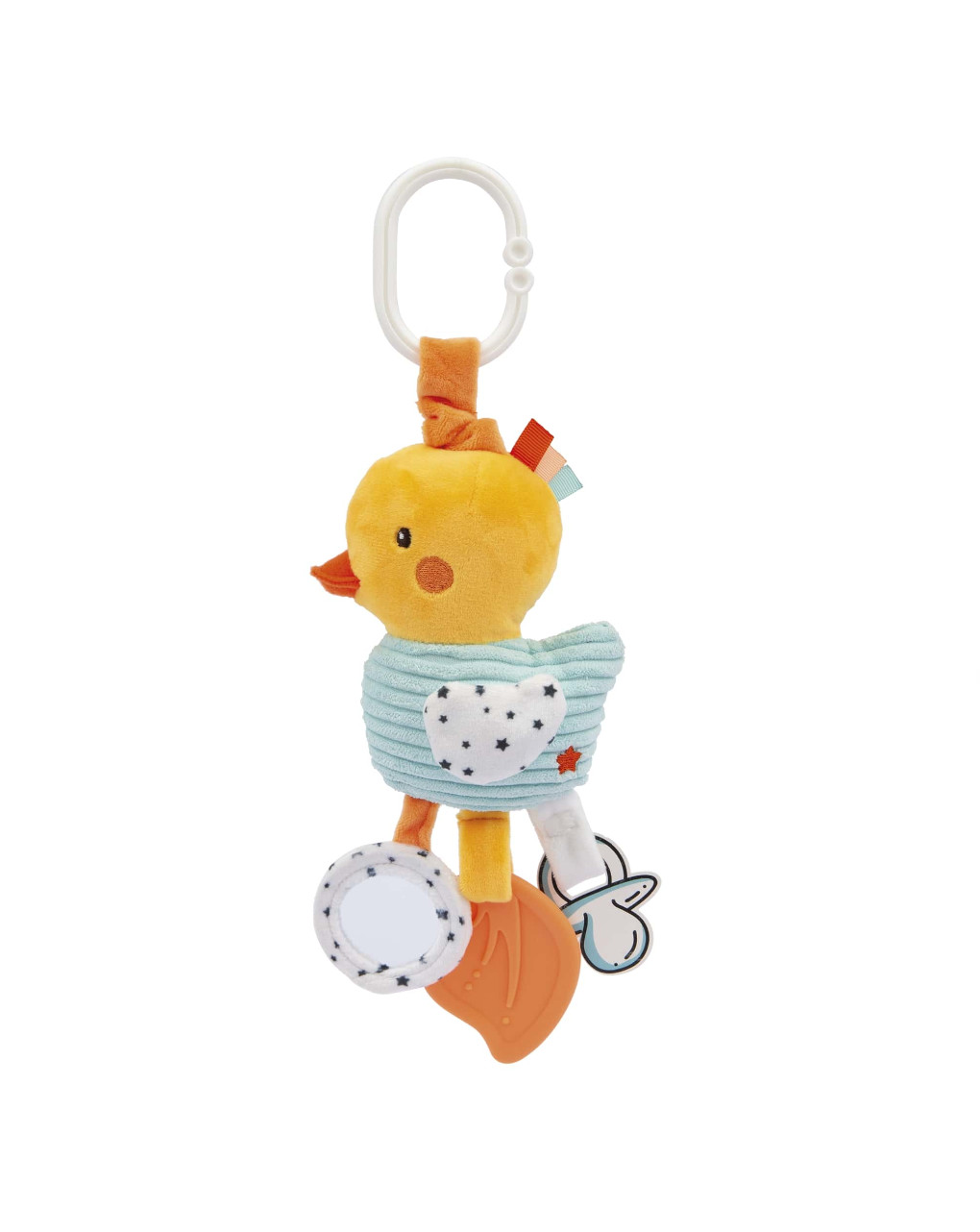 Sonaglino multiattività paperella ducky - soft toys