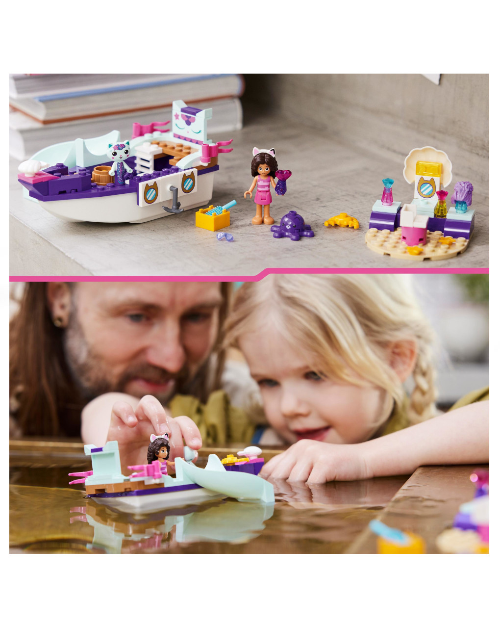 La nave del benessere di gabby e siregatta 10786 -  lego gabby dollhouse