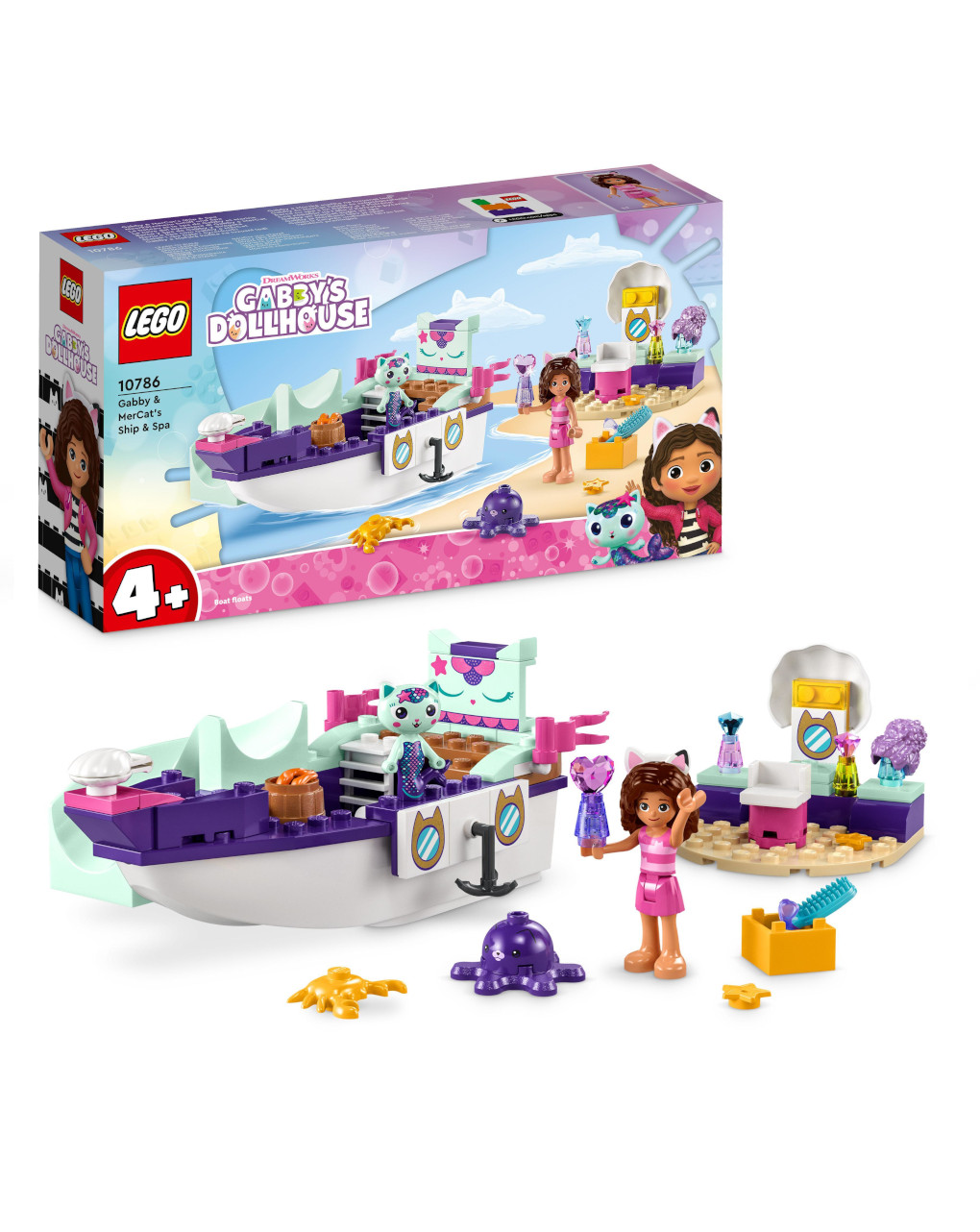 La nave del benessere di gabby e siregatta 10786 -  lego gabby dollhouse