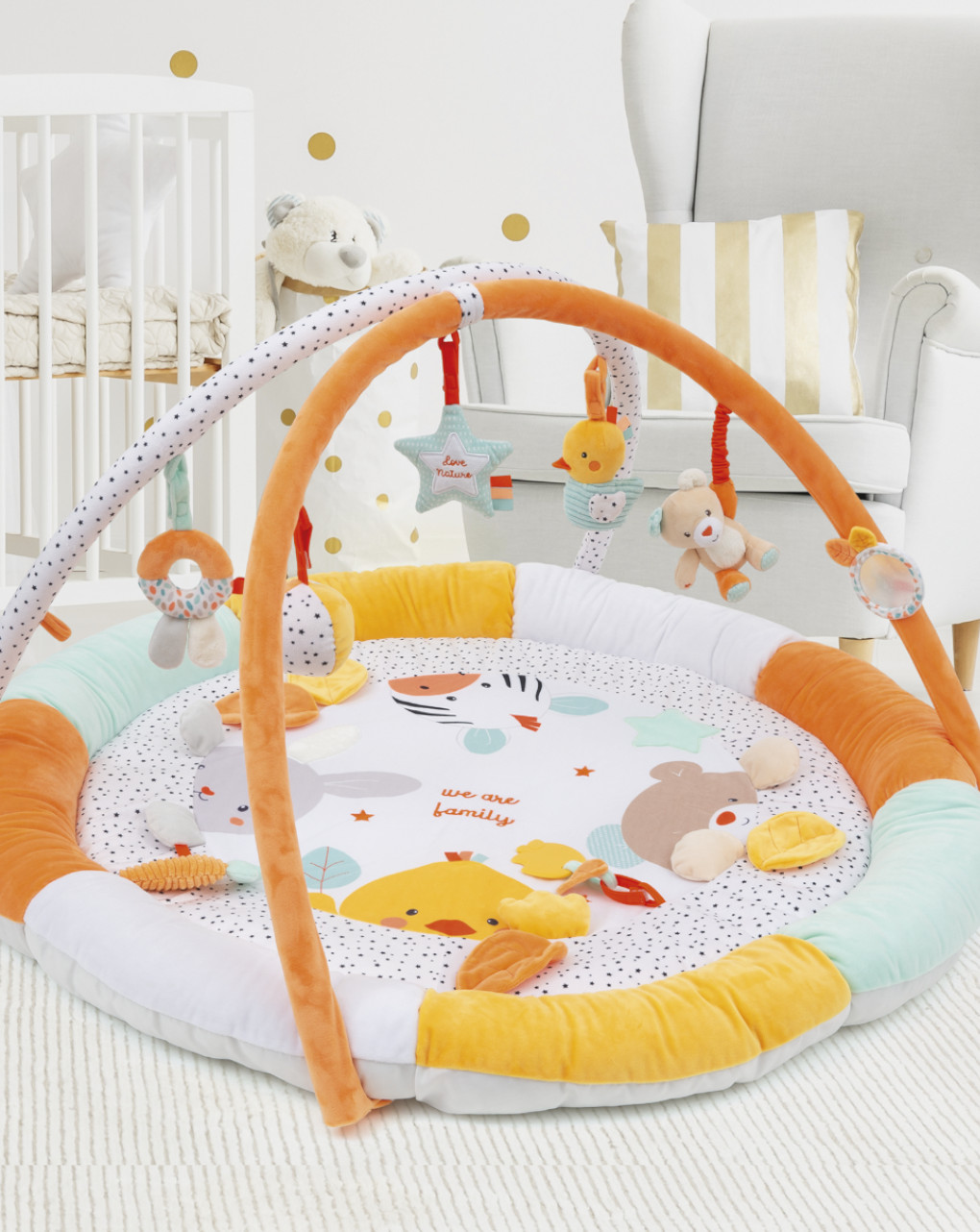 Palestrina play & relax baby gym - soft toys