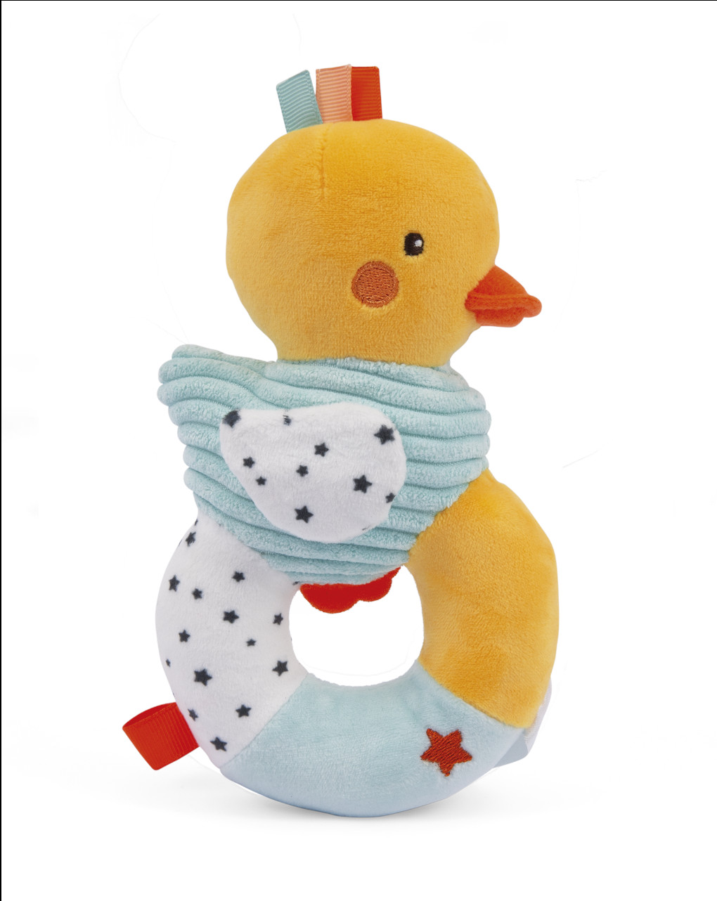 Sonaglino anello soft paperella ducky - soft toys