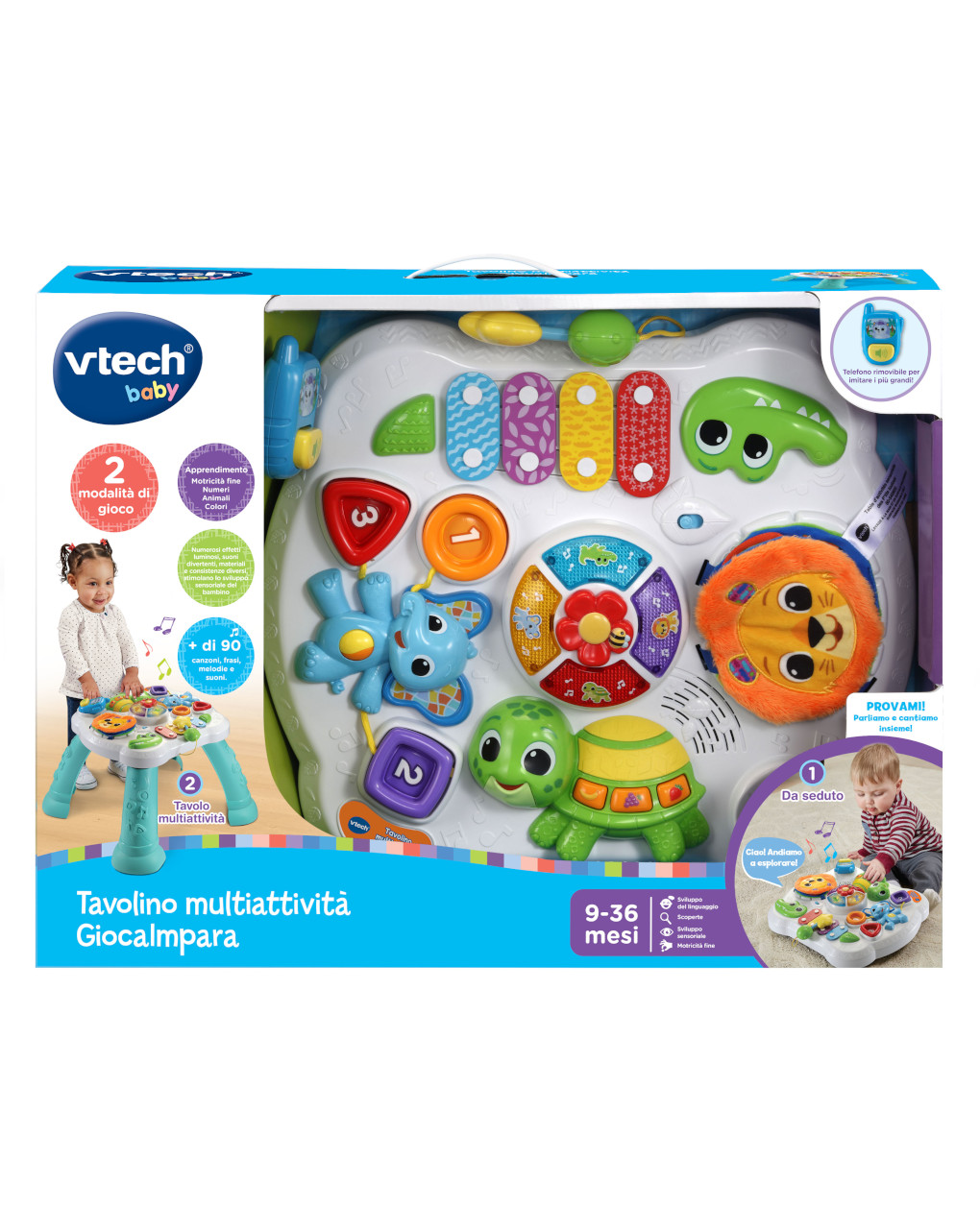 Tavolo multiattività - giocaimpara 9-36 mesi - vtech