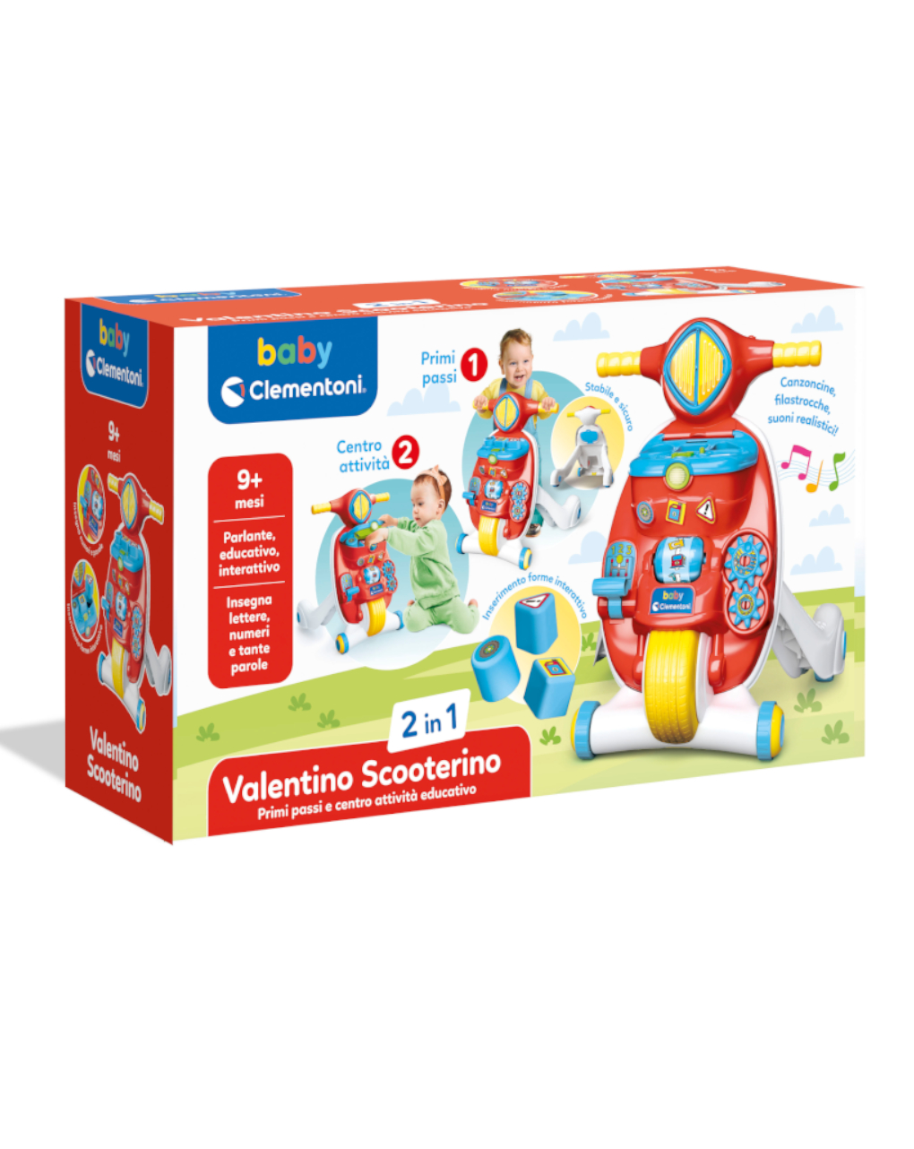 Valentino scooterino 2in1 - 9/36 mesi - clementoni