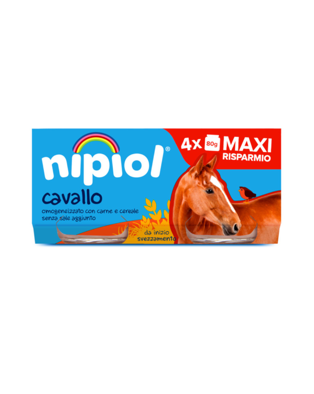 Nipiol - omogeneizzato cavallo 4x80 gr