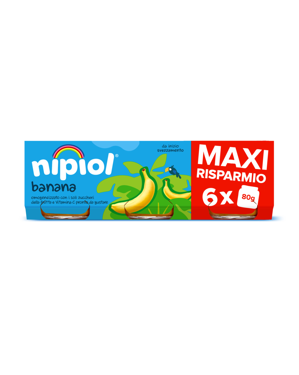Nipiol - omogeneizzato banana 6x80 gr